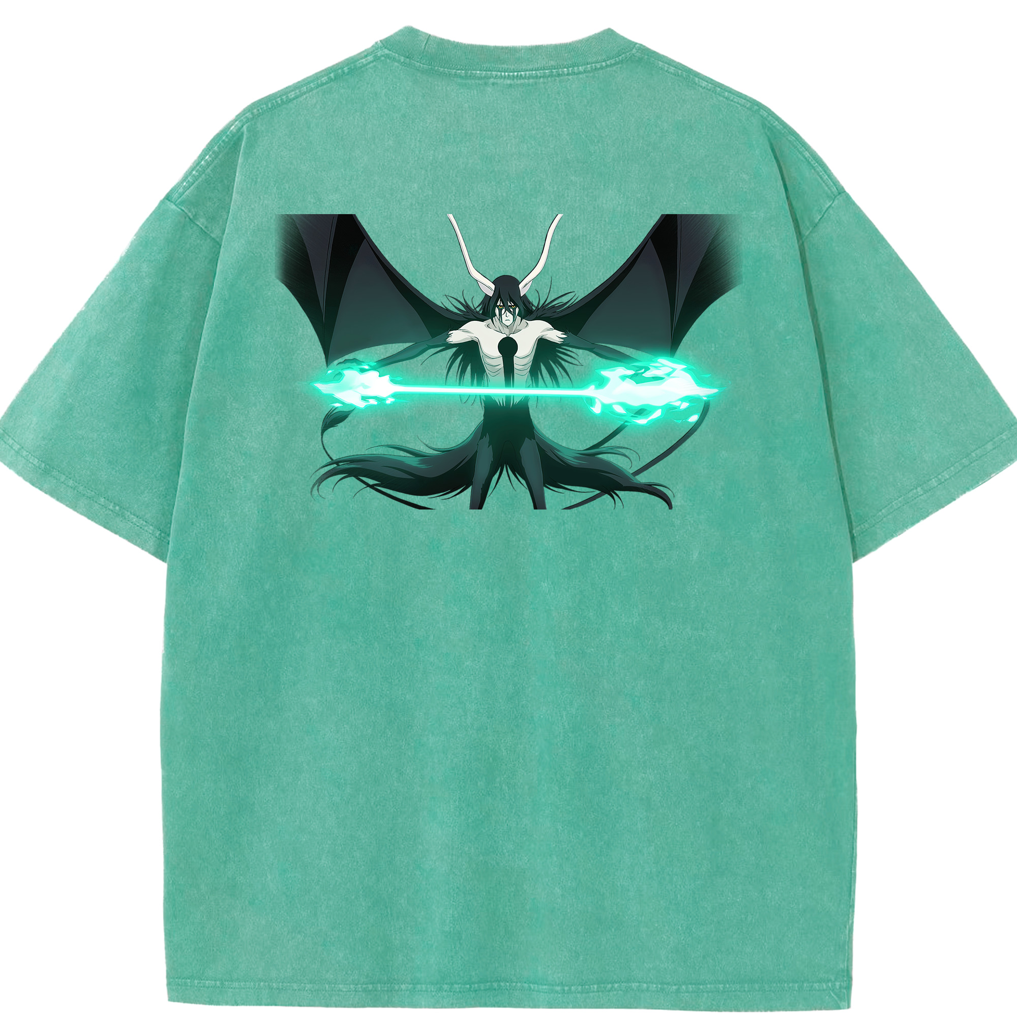 （画像用） ブリーチ ウルキオラ·シファー BLEACH Ulquiorra cifer 綿100% ヴィンテージ風 半袖Tシャツ（背面プリント）